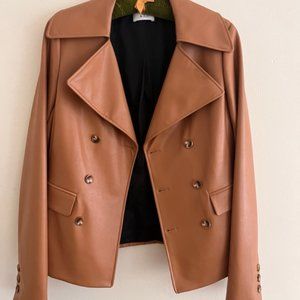 A.L.C. Faux Leather Jacket Blazer